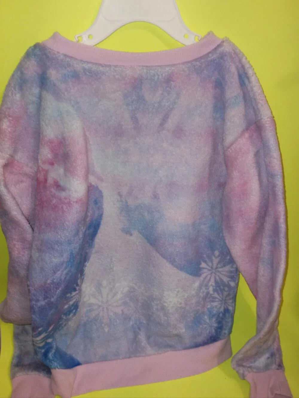 Frozen Girls Elsa fuzzy sweater 8 & bag